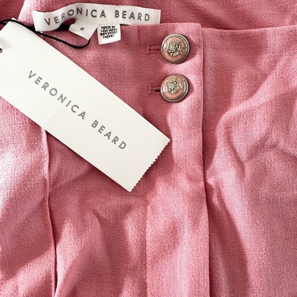 VERONICA BEARD
Kean tweed kick-flare pants peony pink size 8 NWT - Picture 9 of 10